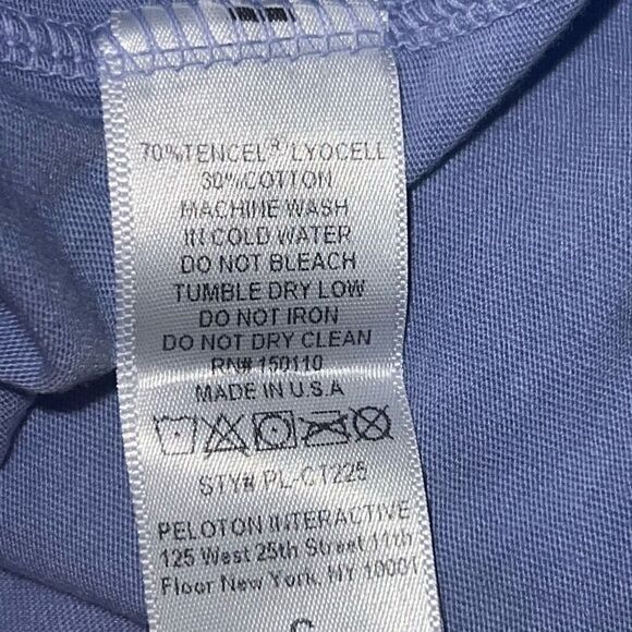 Peloton PS121 Flow Racerback Tank in Cornflower Blue Front Logo Women’s Small - Picture 10 of 10